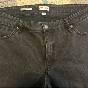 Ava & Viv Women's Black Jeans
